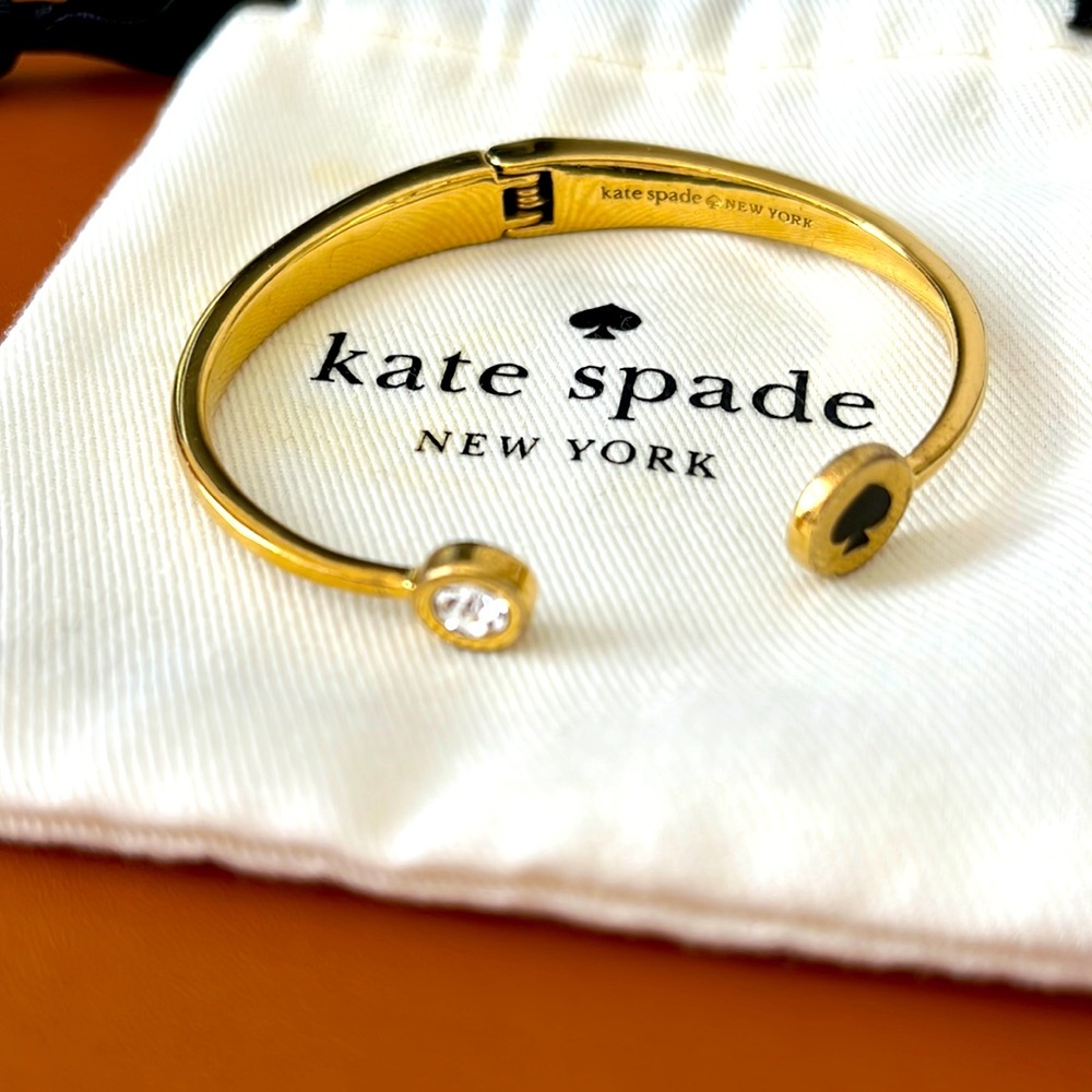Kate ♠️ Spade gold toned bangle bracelet